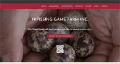 Desktop Screenshot of nipissingquail.com