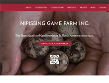 Tablet Screenshot of nipissingquail.com